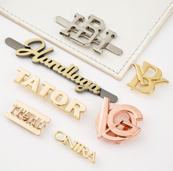 Brand Custom Handbag Metal Logo