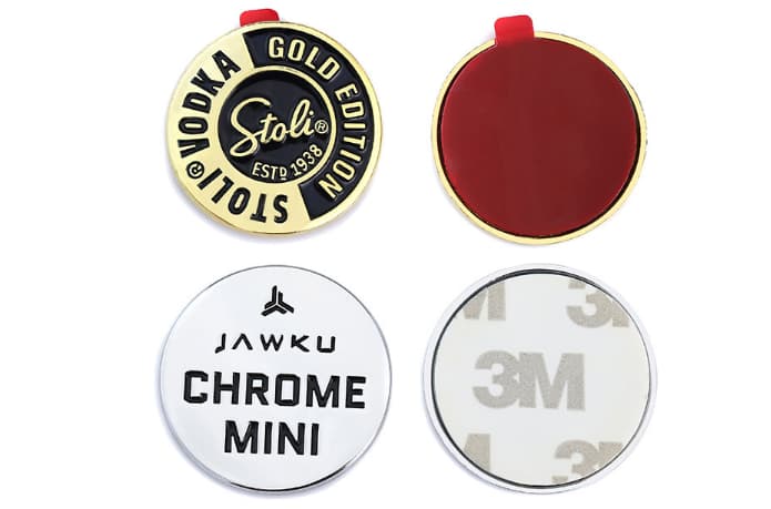 Paint Metal Bag Label Letters Logo