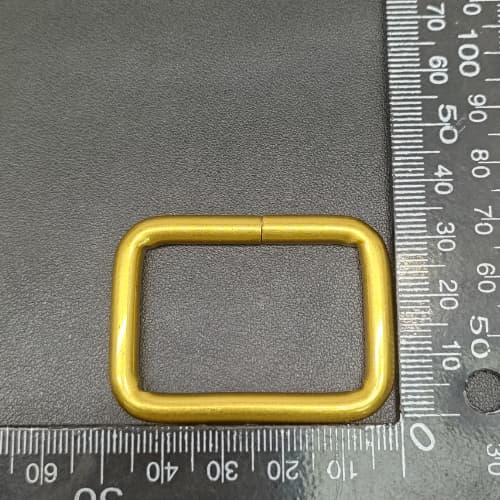 Rectangle Buckle 38mm In Antique Gold For Bag Hardware