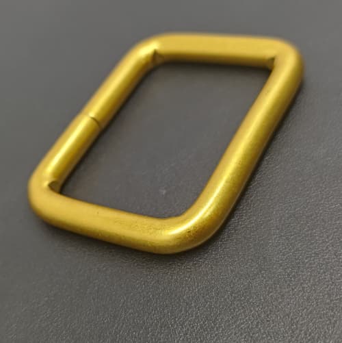 Rectangle Buckle 38mm In Antique Gold For Bag Hardware