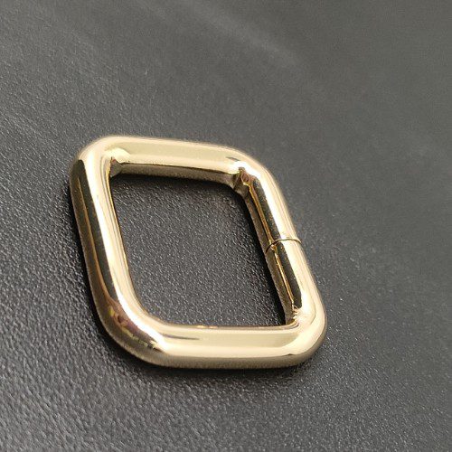 20mm Metal Square Buckle In Light Gold For Bag