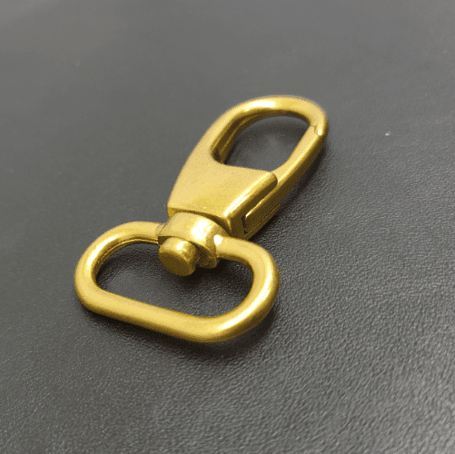 Metal Spring Snap Hook 25mm In Antique Gold For Bag