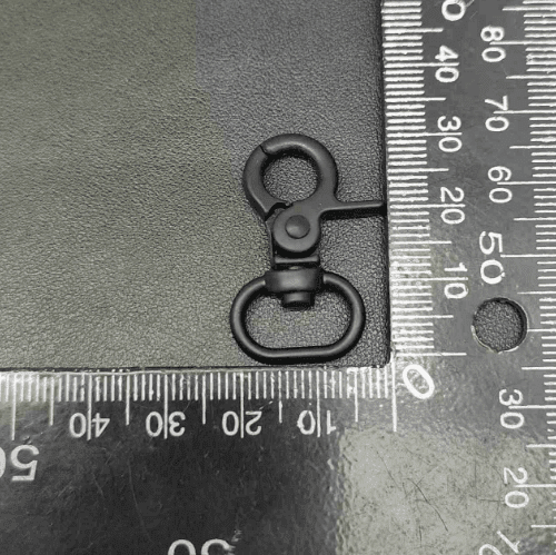Metal Swivel Clip Hook 14mm In Matt Black For Bag Hardware