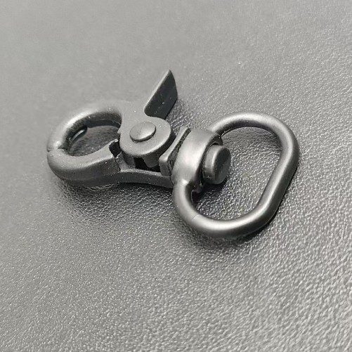 Metal Swivel Clip Hook 14mm In Matt Black For Bag Hardware