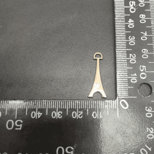 Metal Logo Plate Customized Shape In Light Gold For Bag