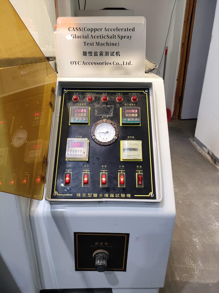 CASS (Copper Accelerated Glacial Acetic Salt Spray Test Machine