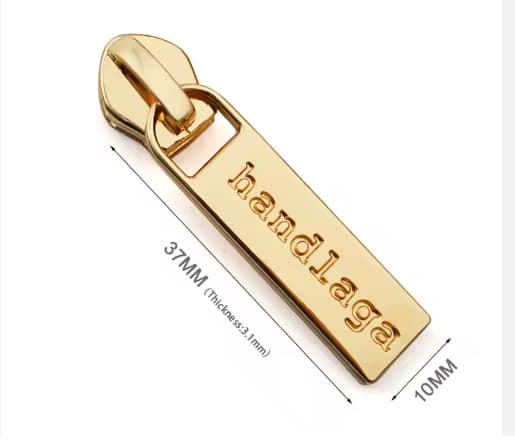 Engraved Logo Metal Zipper Slider Puller