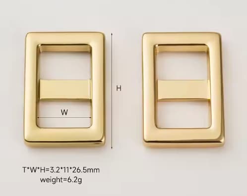 Adjustable Square Metal Buckle