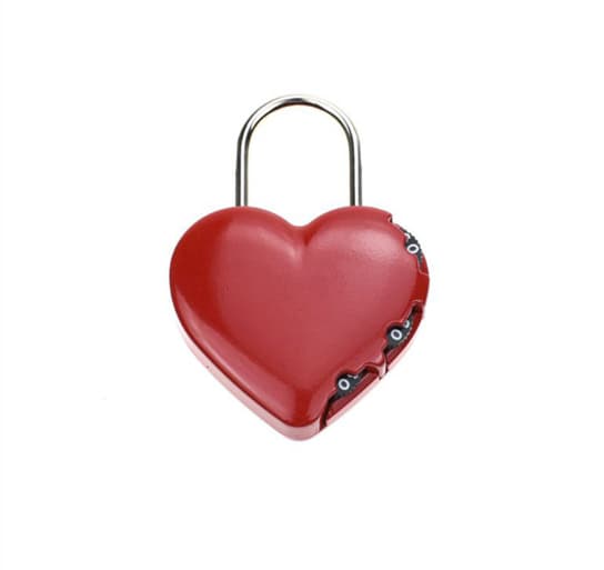 Heart Shaped Bag Lock