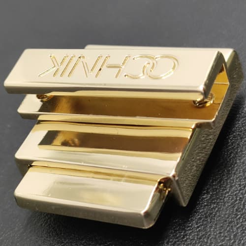 Metal Clasp Lock 25mm In Light Gold For Bag Hardware