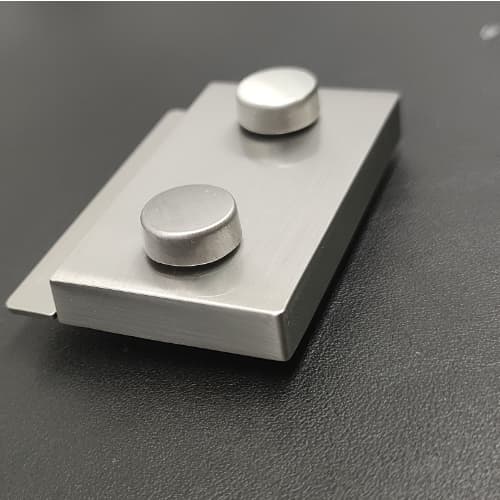 Twist Lock In Brushed Nickel For Bag Hardware