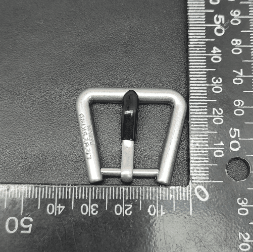 Webbing Pin Buckle 18mm In Matt Sliver For Bag