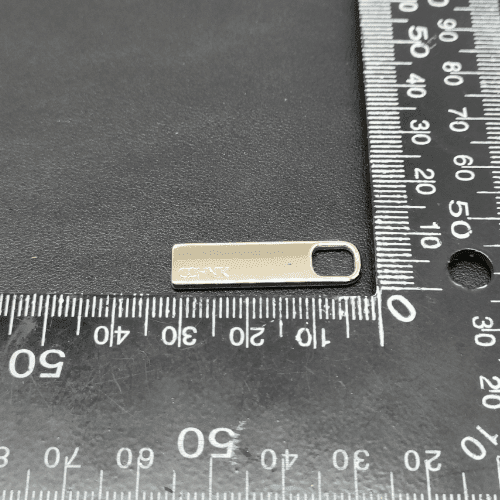Metal Zipper Puller with Logo In Light Gold For Bag
