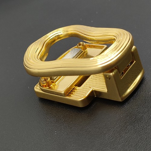 Metal Rectangle Turn Lock In Antique Gold For Bag