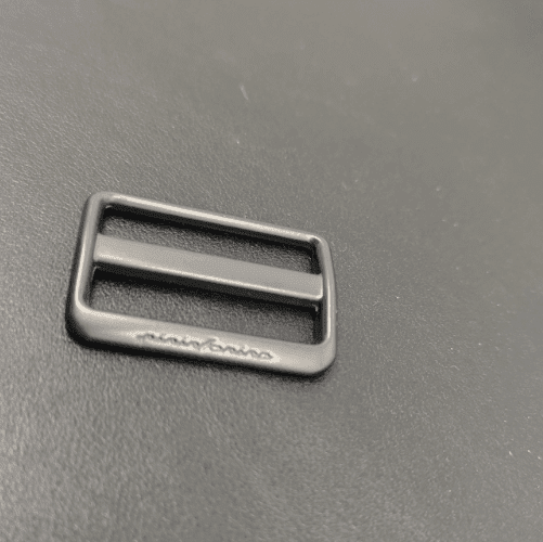Adjustable Slider Buckle 26mm in Shiny Gunmetal For Bag