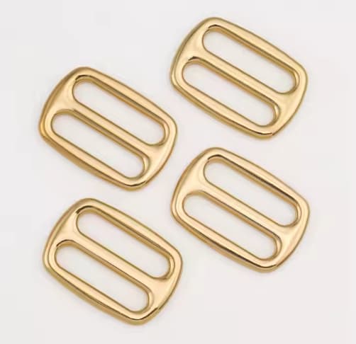 Wholesale Bag Hardware 3/4 Inch Triglide Slider Buckle Metal Buckle Adjustable Zinc Alloy 19mm Gold Metal Handbag Buckle