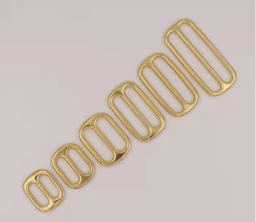 High Quality Square Adjustable Ladder Strap Zinc Alloy Metal Adjust Slider Loop Buckle for Portable Bag Accessories