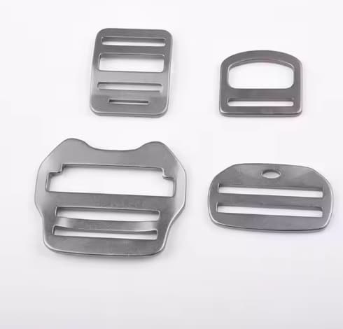Custom Sized Metal Triple Slide Side Adjusters for Luggage Components and Accessories Retaining Clips