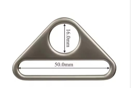 T1650 Bag Accessories Webbing Adjuster Ring Metal Connection Triangle Shape Glide Buckle for Pet Dog