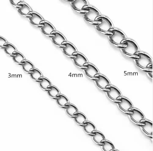Custom High Quality for Pet Welding Twist ChainStainless Steel Dog Chain Steel Pet Dog Choker Chain