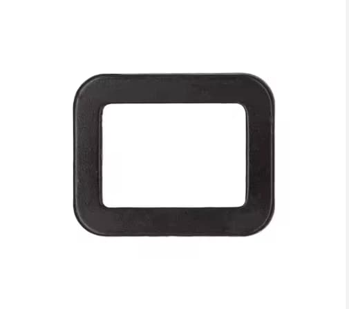 Broad-Spectrum Black Metal Square Steel Safety Belt Accessories Ring Buckle Handbag Hardware