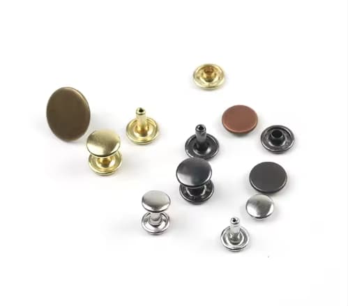 Meetee BF007 5-8mm Account Book Rivet Handbag Strap Accessories Bag Chain Screws Decor Flat Nail Rivet Ring Buckle Studs