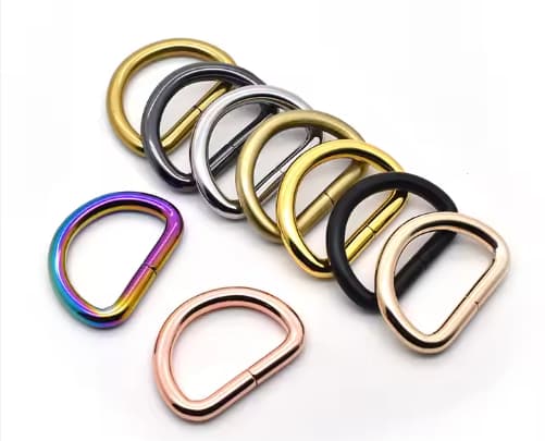 Best Sale Metal 1.5inch Colorful Heavy Duty Metal D Ring Buckle D Ring Carabiner Handbag Accessories