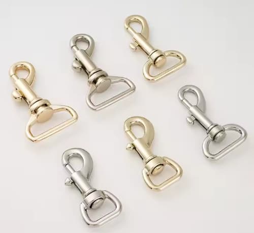 Wholesale Diy Accessories 13mm Snap Clasp 19mm Chic Silver Snap Hook Clasp 22mm Modern Zinc Alloy Swivel Hooks for Handbag Bags