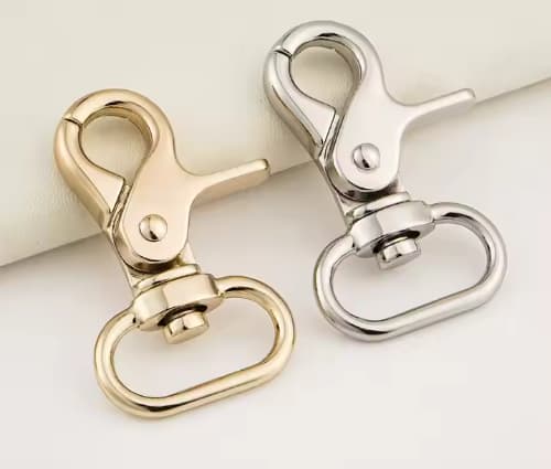 Handbag Hardware Accessories 1 Inch Silver Snap Spring Hook Rust Proof Zinc Alloy 25mm Gold Metal Snap Hook for Dog Collar Bags