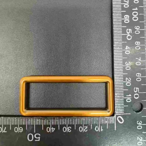 Square Ring Buckle 50mm In Brushed Antique Gold for Bag