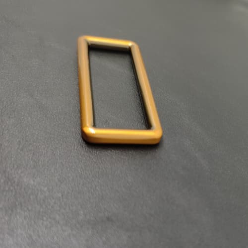 Square Ring Buckle 50mm In Brushed Antique Gold for Bag