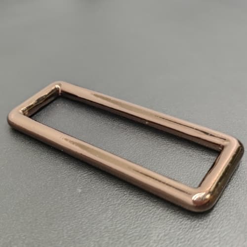 Metal Square Ring 50mm In Coffee Color for Handbag Hardware