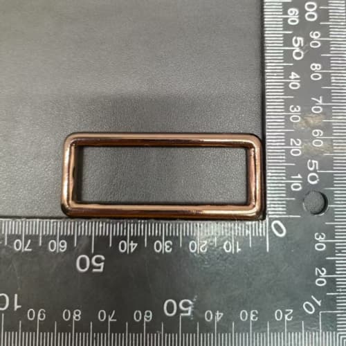 Metal Square Ring 50mm In Coffee Color for Handbag Hardware
