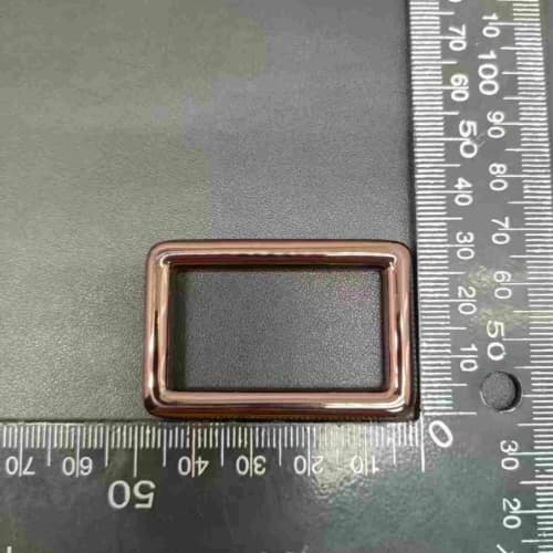 Rectangle Ring 38mm In Coffee Color For Bag Hardware