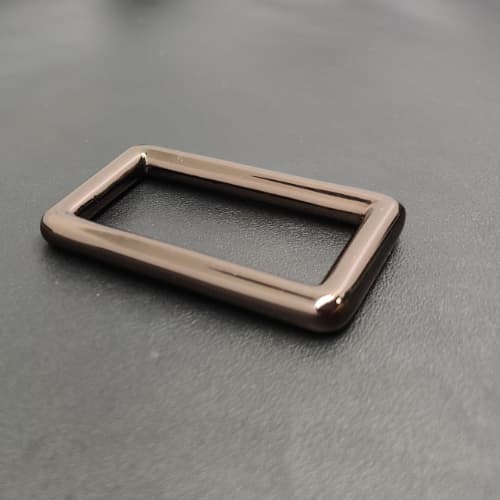 Rectangle Ring 38mm In Coffee Color For Bag Hardware