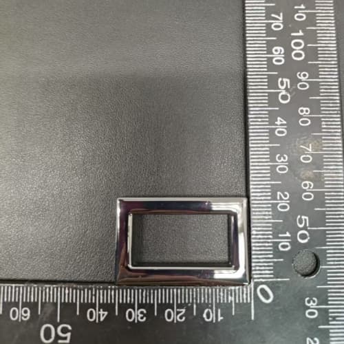 Metal Ring Buckle 25mm In Shiny Gunmetal For Bag Hardware