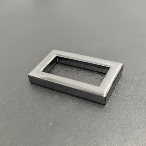 Metal Ring Buckle 25mm In Shiny Gunmetal For Bag Hardware