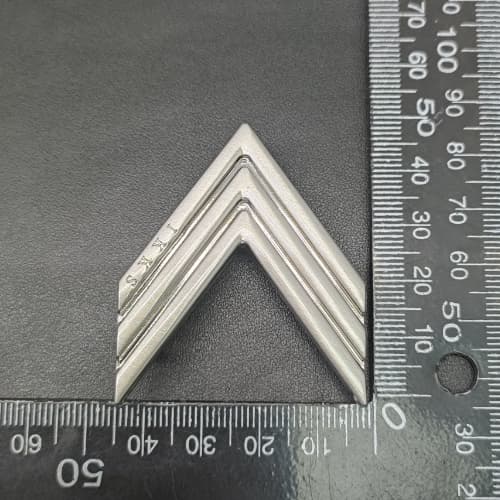 Metal Buckle 34mm Customized In Brushed Nickel For Bag