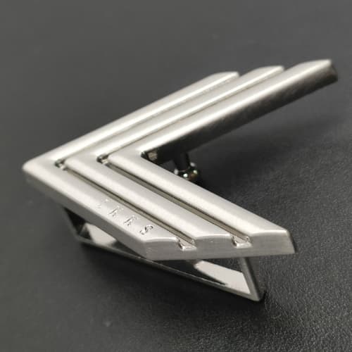 Metal Buckle 34mm Customized In Brushed Nickel For Bag