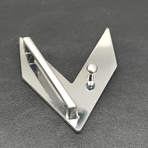 Metal Buckle 34mm Customized In Brushed Nickel For Bag