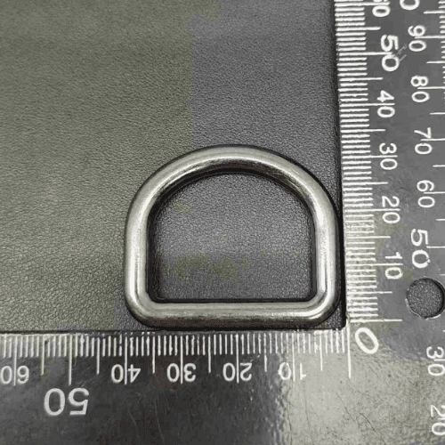 D Ring Buckle 30mm Customized Shape In Antique Sliver For Bag