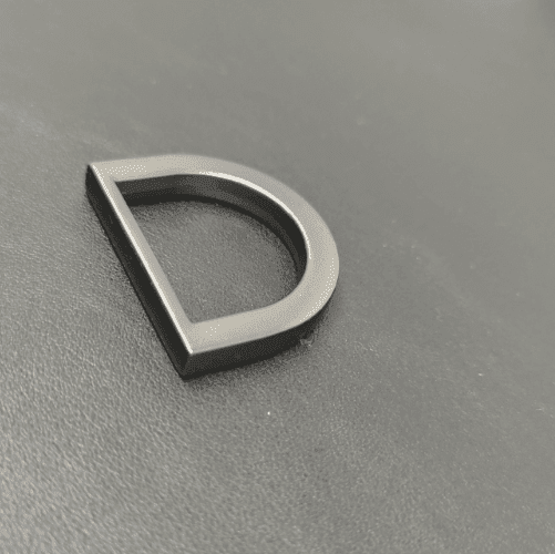 D Ring 25mm Customized Design In Matt Gunmetal For Handbag