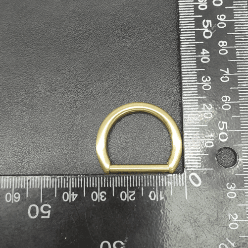 Zinc Alloy D-Ring 20mm In Brushed Gold For Bag