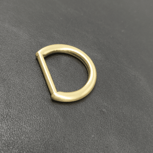 Zinc Alloy D-Ring 20mm In Brushed Gold For Bag