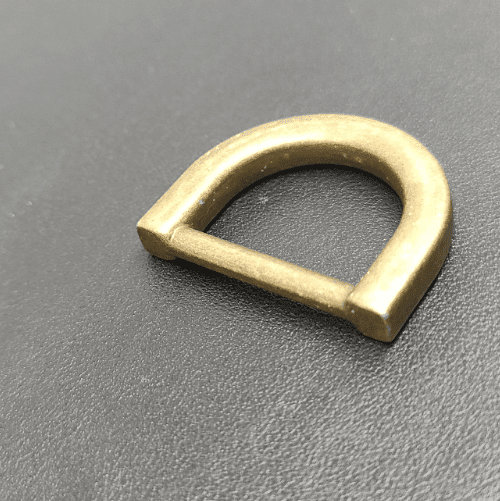 Metal D Ring Buckle 20mm In OXY Brass For Bag