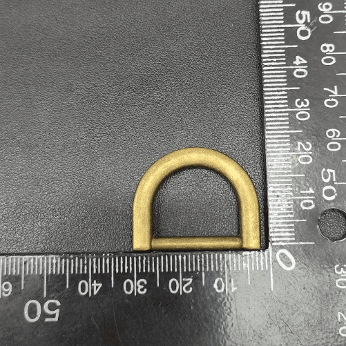 Metal D Ring Buckle 20mm In OXY Brass For Bag