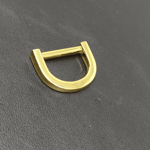 D Shape Ring Buckle 18mm In Light Gold For Bag