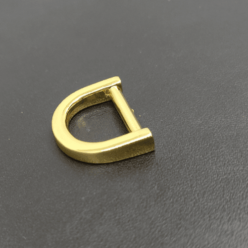 D Shape Ring Buckle 18mm In Light Gold For Bag