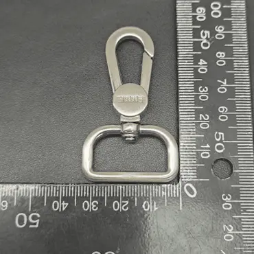 Swivel Snap Hook 25mm In Brushed Nickel for Bag Hardware