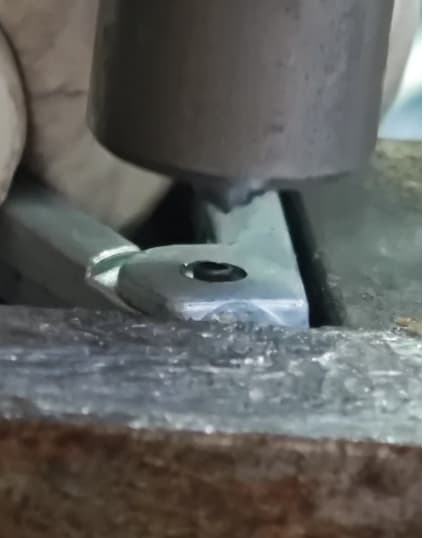installation of dog hook pin setp one